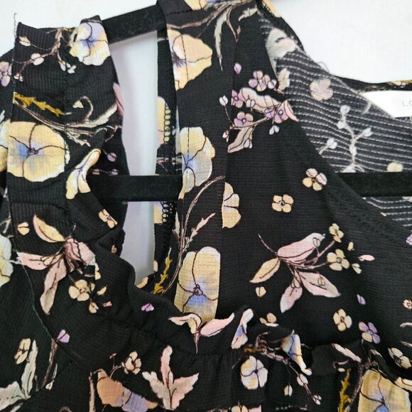 LC Lauren Conrad Women’s Ruffle Cold-Shoulder Top  XL - Picture 2 of 8